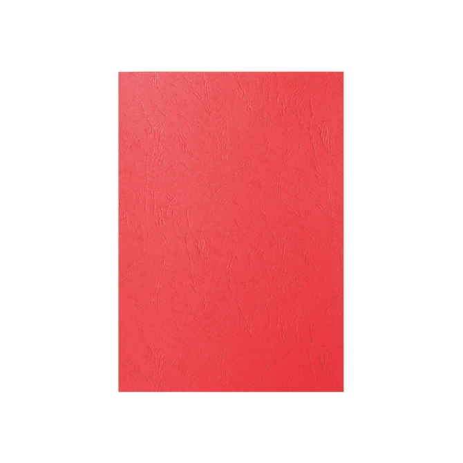 Voorblad GBC A4 lederlook rood 100 stuks