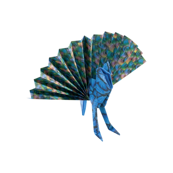 Vouwblaadjes Folia 80gr 15x15cm 50 vel 2-zijdig 10 wildlife designs