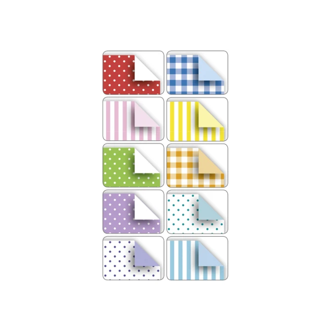 Vouwblaadjes Folia 80gr 20x20cm 50 vel 2-zijdig 10 basics designs