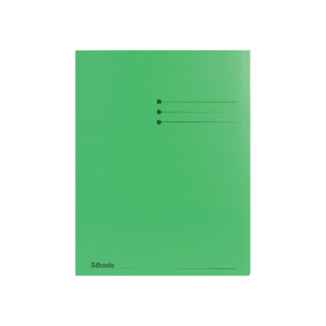 Vouwmap Esselte A4 met overslag manilla 180gr groen