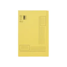 Vouwmap Quantore Folio ongelijke zijde 250gr geel