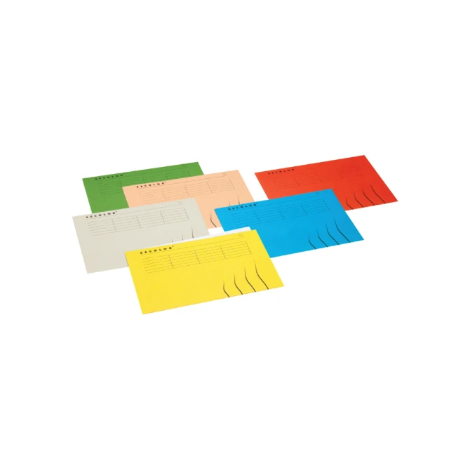 Vouwmap Secolor A4 100% gerecycled karton 250gr rood