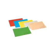 Vouwmap Secolor met tabrand A4 100% gerecycled karton 250gr Geel