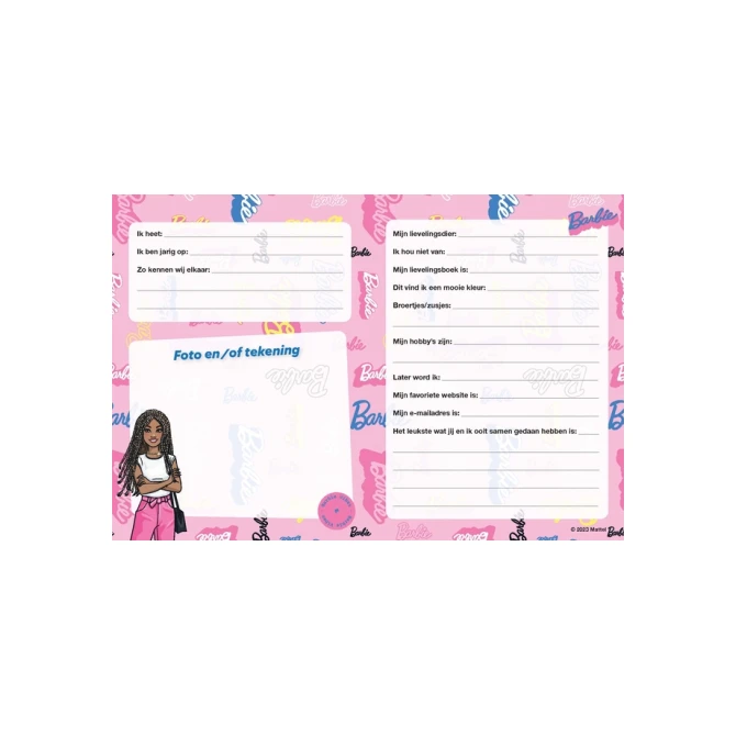 Vriendenboek Interstat Barbie