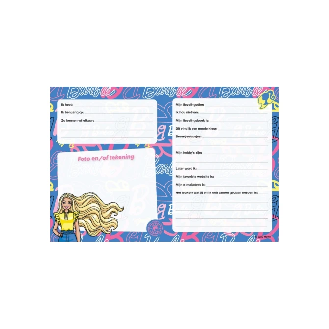 Vriendenboek Interstat Barbie