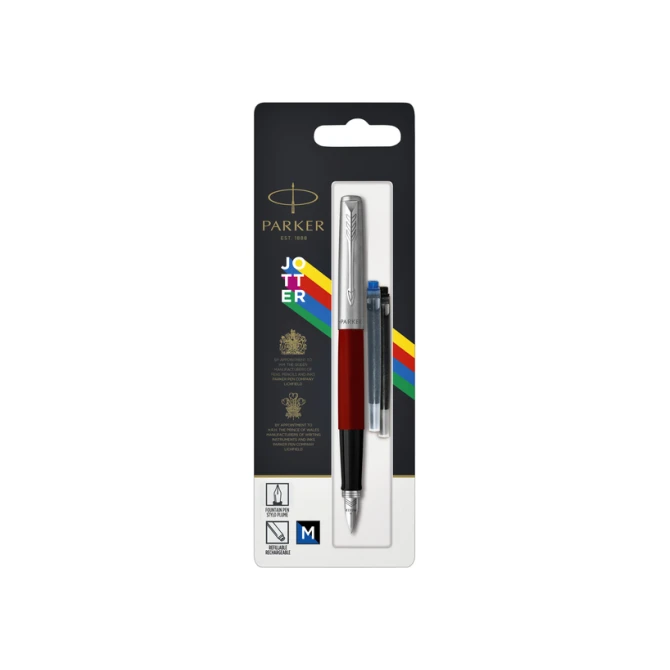 Vulpen Parker Jotter Original CT M rood blister à 1 stuk