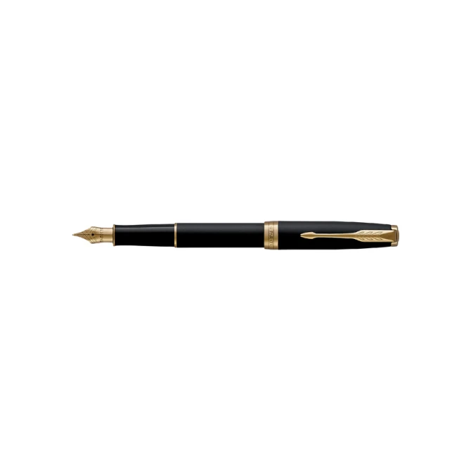 Vulpen Parker Sonnet matte black lacquer GT medium