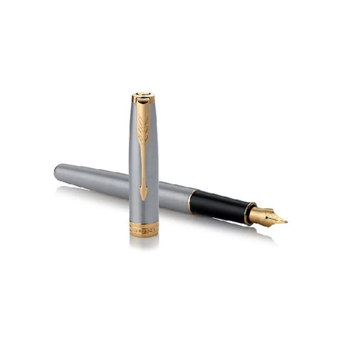 Vulpen Parker Sonnet stainless steel GT fijn