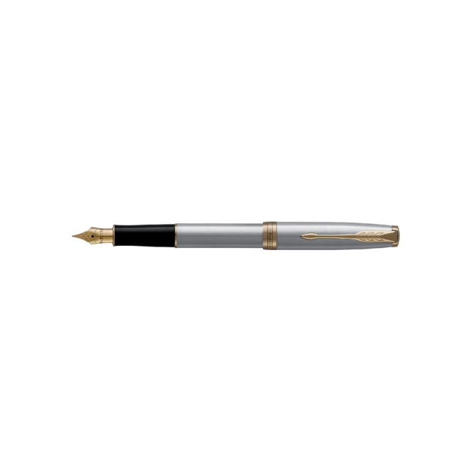 Vulpen Parker Sonnet stainless steel GT fijn