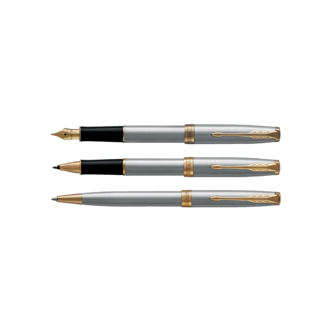 Vulpen Parker Sonnet stainless steel GT medium