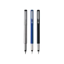 Vulpen Parker Vector stainless steel medium blister à 1 stuk Vulpen Parker Vector stainless steel medium blister à 1 stuk