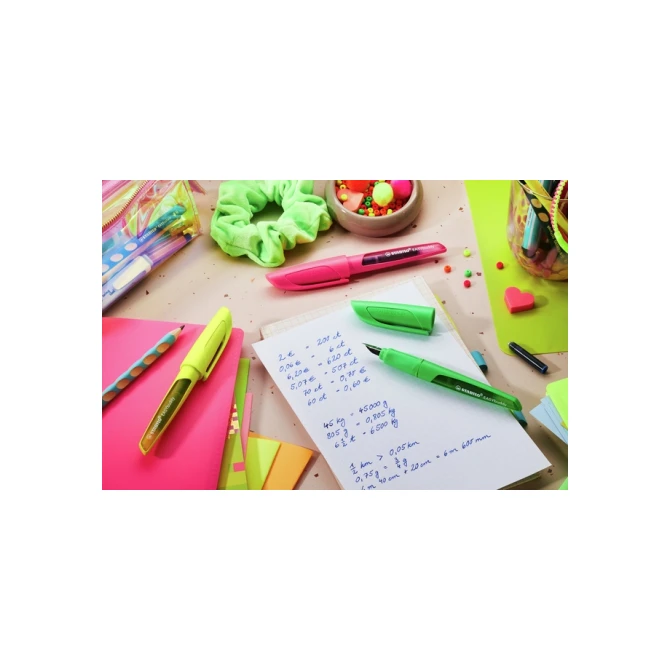 Vulpen STABILO Easybuddy medium neon geel blister à 1 stuk