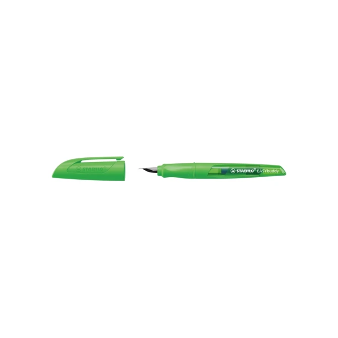 Vulpen STABILO Easybuddy medium neon groen blister à 1 stuk