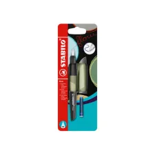 Vulpen STABILO Flow medium khaki blister à 1 stuk Vulpen STABILO Flow medium khaki blister à 1 stuk