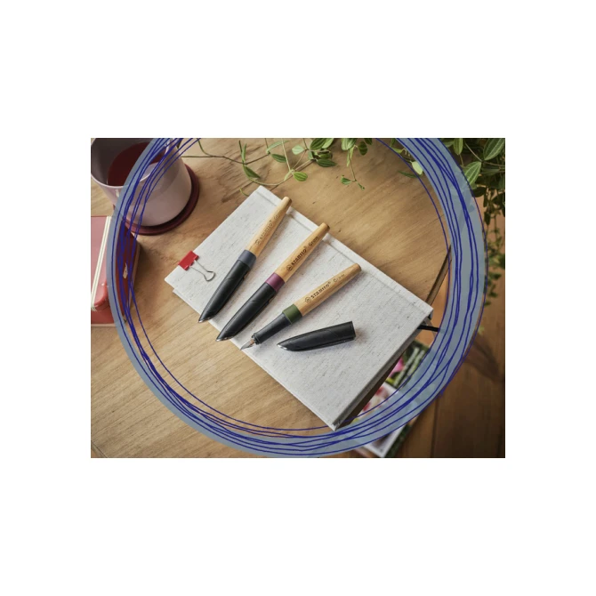 Vulpen STABILO Grow medium pruimenrood/kersen