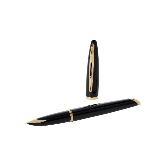 Vulpen Waterman Carene Sea black lacquer GT medium