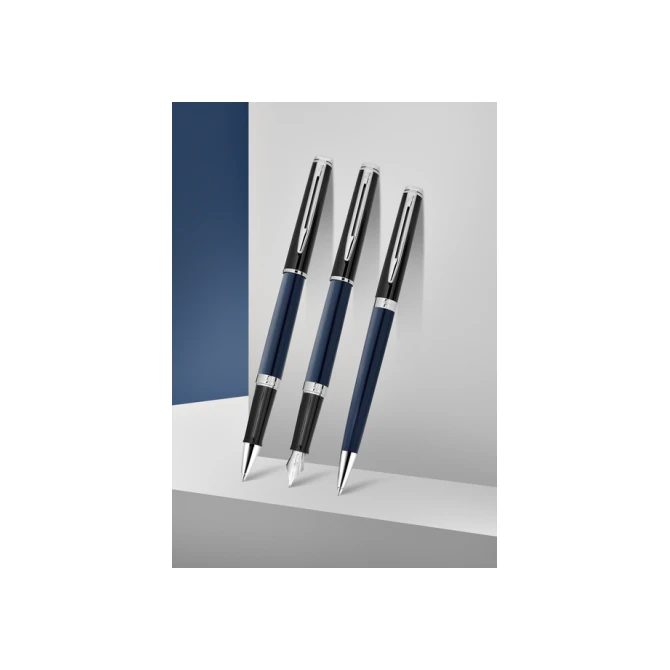 Vulpen Waterman Hémisphère Colour Blocking black en blue CT medium