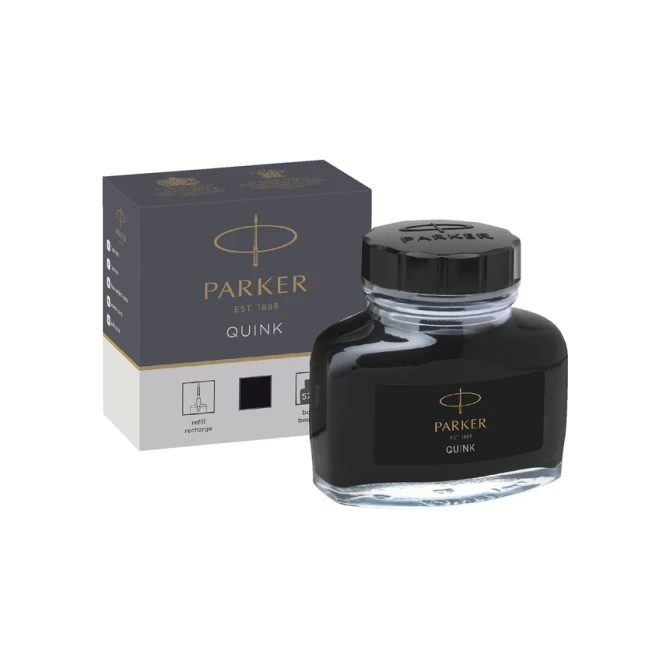 Vulpeninkt Parker Quink permanent 57ml zwart