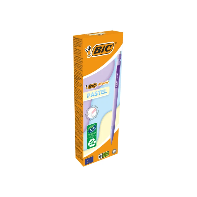Vulpotlood Bic Matic Pastel HB 0.7mm pastel assorti