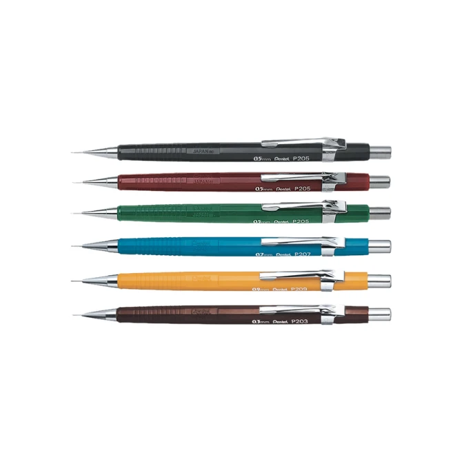 Vulpotlood Pentel P205 HB 0.5mm zwart