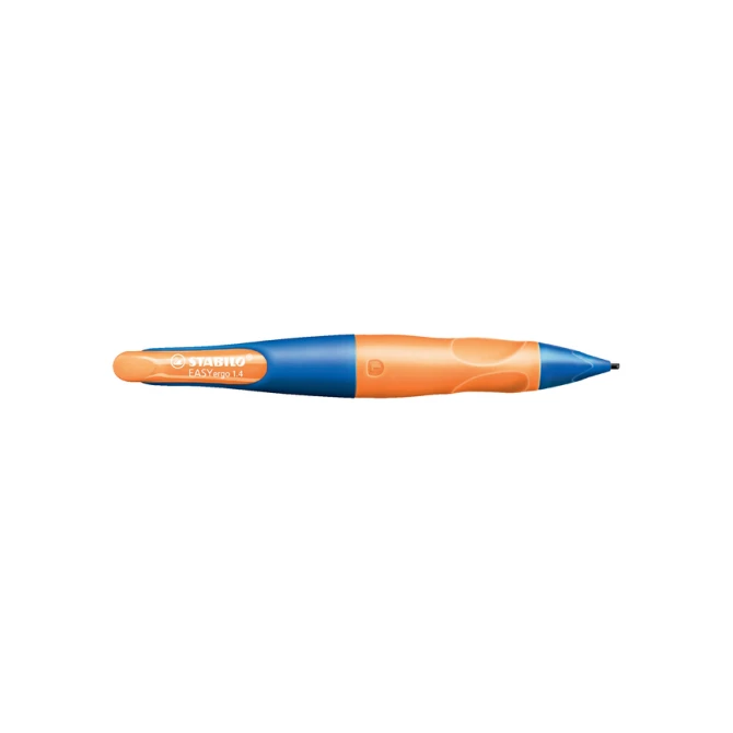 Vulpotlood STABILO Easyergo HB 1.4mm linkshandig ultramarine/neon oranje blister à 1 stuk