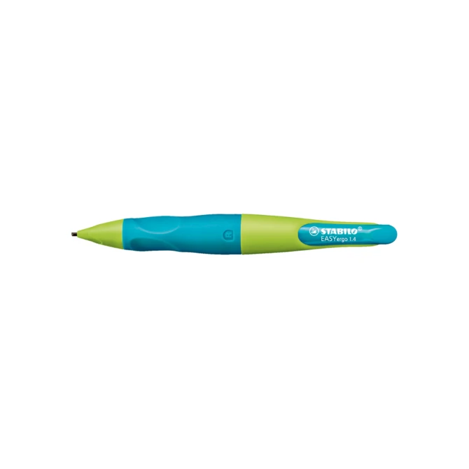 Vulpotlood STABILO Easyergo HB 1.4mm rechtshandig limoen/aquamarine blister à 1 stuk