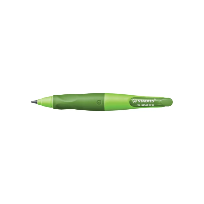 Vulpotlood STABILO Easyergo HB 3.15mm rechts groen/donkergroen incl puntenslijper blister à 1 stuk
