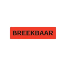 Waarschuwingsetiket IEZZY breekbaar 75mmx20mm 500 stuks