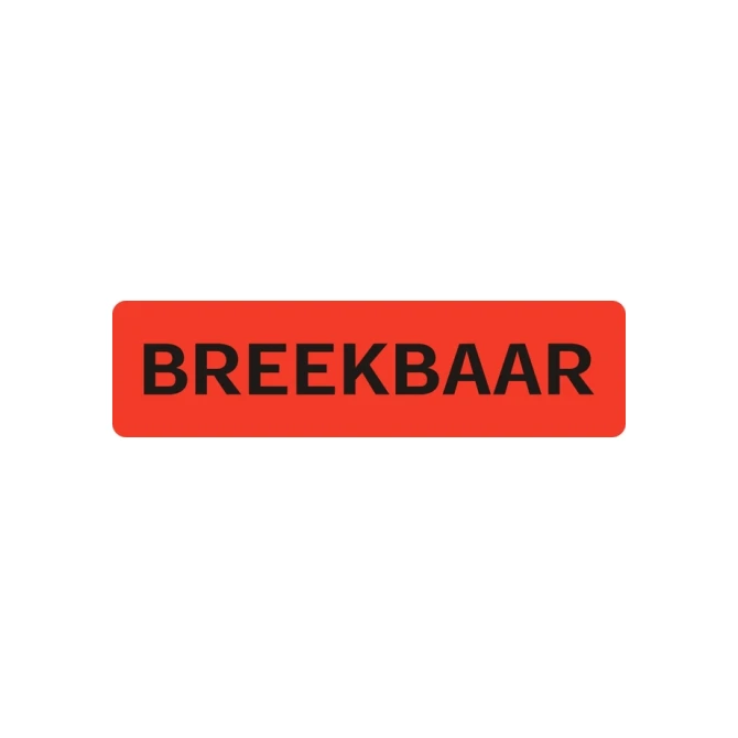 Waarschuwingsetiket IEZZY breekbaar 75mmx20mm 500 stuks