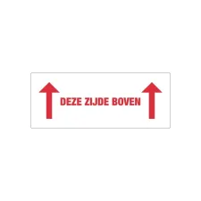 Waarschuwingsetiket IEZZY deze zijde boven 150mmx60mm 500 stuks