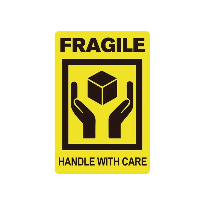 Waarschuwingsetiket IEZZY fragile handle with care 50,8mmx76,2mm 200st