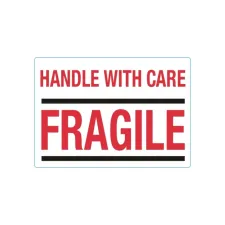 Waarschuwingsetiket IEZZY handle with care fragile 100mmx70mm 500st