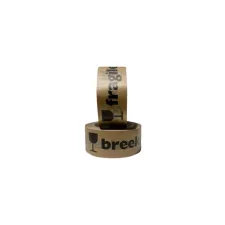 Waarschuwingstape IEZZY 50mmx50m 80% gerecycled papier bruin zwart