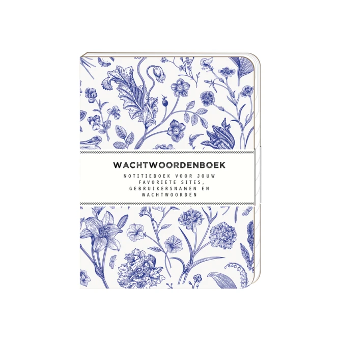 Wachtwoordenboek Interstat softcover 144vel 120x160mm Dutch Blue