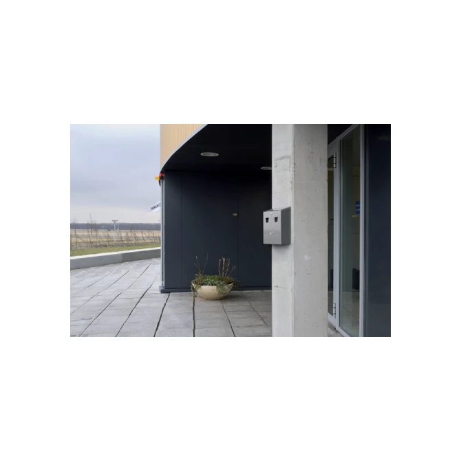 Wandasbak met binnenemmer staal
