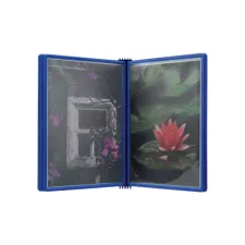 Wandelement Djois Flex-O-Frame A4 met 5 tassen blauw