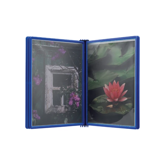 Wandelement Djois Flex-O-Frame A4 met 5 tassen blauw