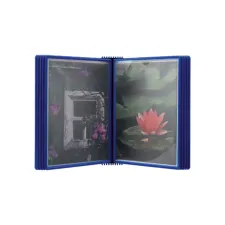 Wandelement Djois Flex-O-Frame premium A4 met 10-tassen blauw