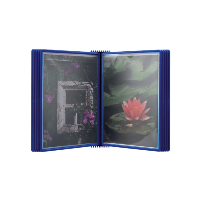 Wandelement Djois Flex-O-Frame premium A4 met 10-tassen blauw