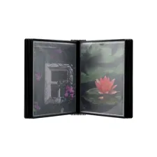 Wandelement Djois Flex-O-Frame premium A4 met 10-tassen zwart