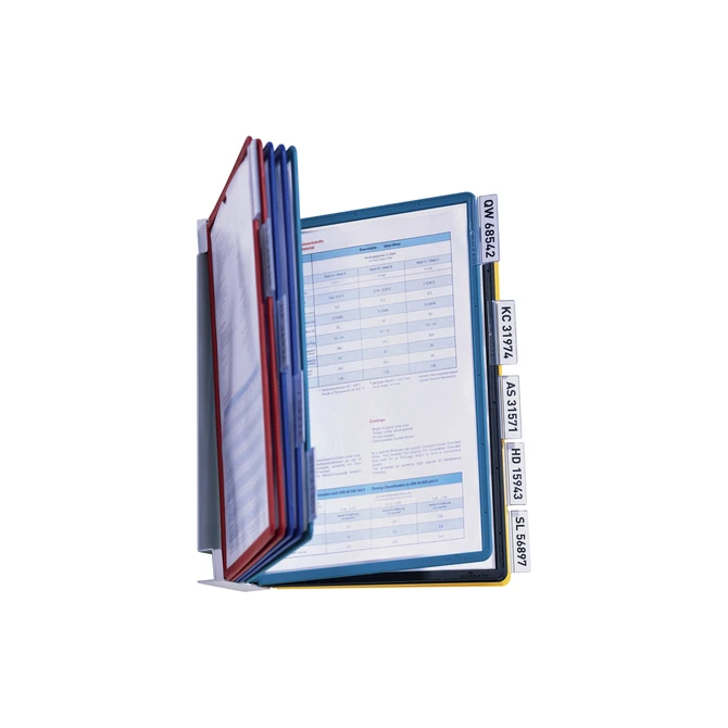 Wandelement Durable Vario Wall met 10-tassen A4 assorti