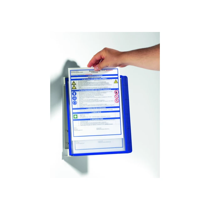 Wandelement Durable Vario Wall met 5-tassen blauw