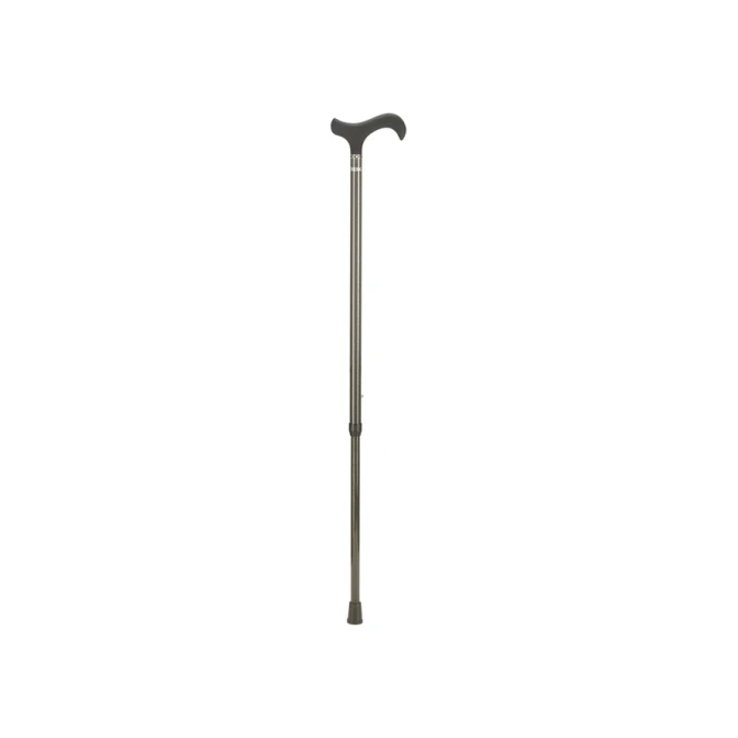Wandelstok Able2 carbon soft derby handvat zwart