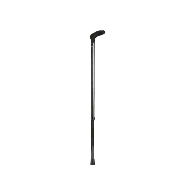Wandelstok Able2 opvouwbaar carbon soft handvat zwart