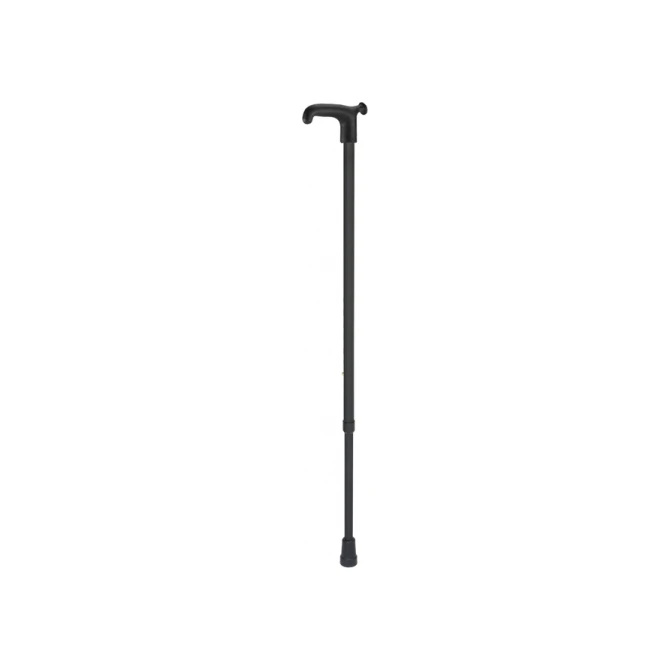 Wandelstok Able2 soft recht handvat zwart