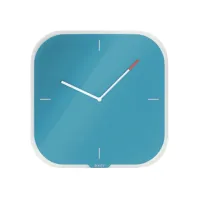 Wandklok Leitz Cosy blauw glas