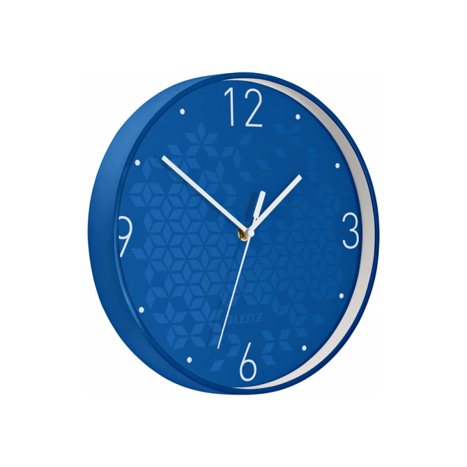 Wandklok Leitz WOW Ø29cm blauw