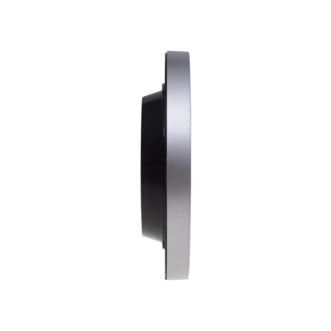 Wandklok MAUL Run RC Ø25x5cm kunststof zilver/wit incl batterij