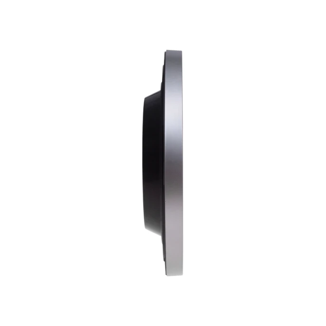 Wandklok MAUL Step Quartz Ø30x5cm kunststof zilver/wit stildraaiend