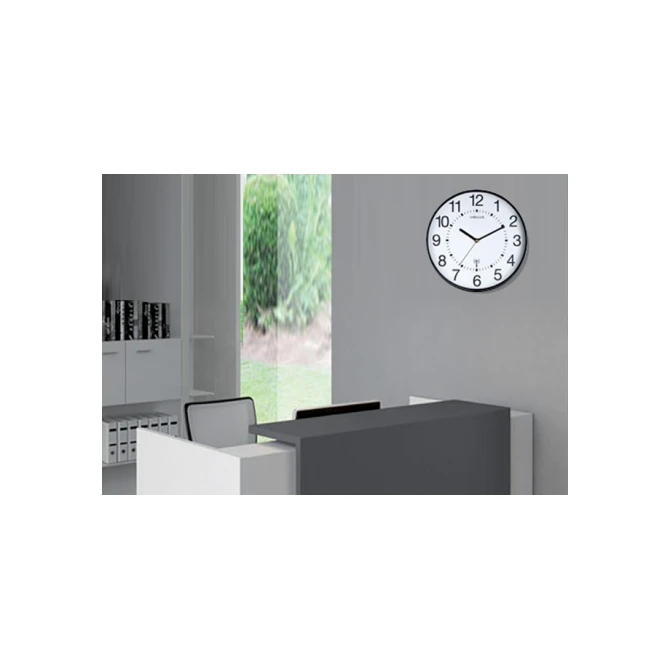 Wandklok Unilux Maxi radio controlled Ø 37.5cm zwart/wit